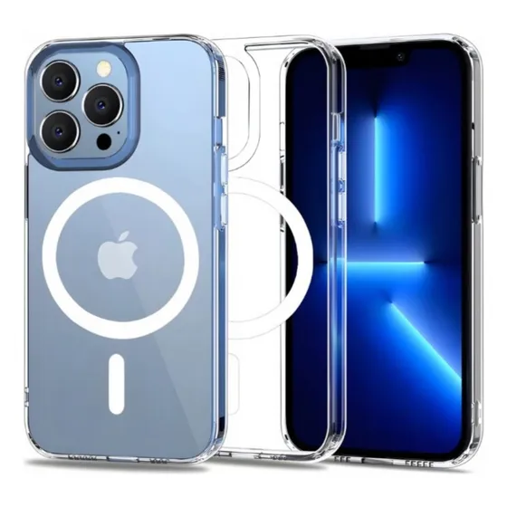 Case Funda Protección Magsafe Transparente Compatible iPhone