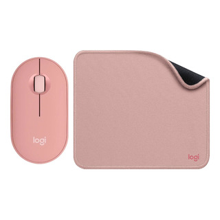 Mouse Logitech Pebble 2 M350s + Mouse Pad Studio Series Rosa Mouse Logitech Pebble 2 M350s + Mouse Pad Studio Series Rosa