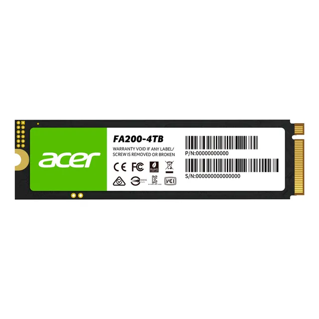 Unidad Ssd Acer Fa200 Nvme 4tb Pci Express 4.0 M.2 