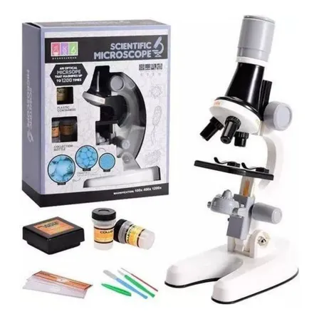 Microscopio Educativo De Juguete Para Niños Y Kit Accesorios