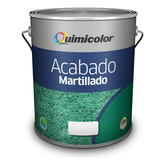 Esmalte Martillado Verde  Quimicolor 1/4 Galón