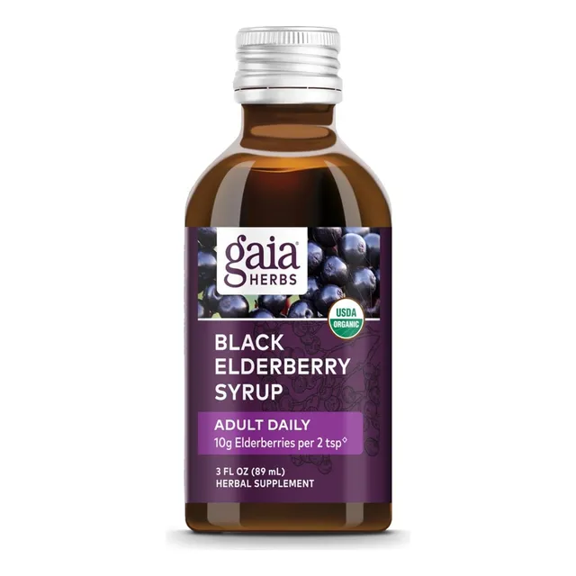 Suplemento De Saúco Negro Diario Para Adultos Gaia Herbs 89 Sin Sabor