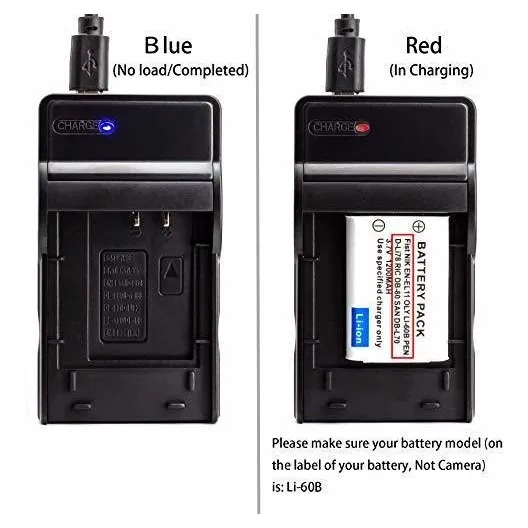 Cargador Usb Li 60b Para Camara Olympus Fe 370 Mas