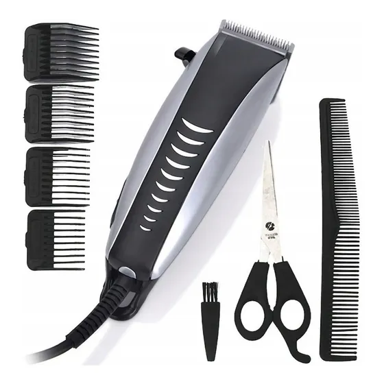 Maquina De Cortar El Pelo Barba Y Patillas + Accesorios 220v