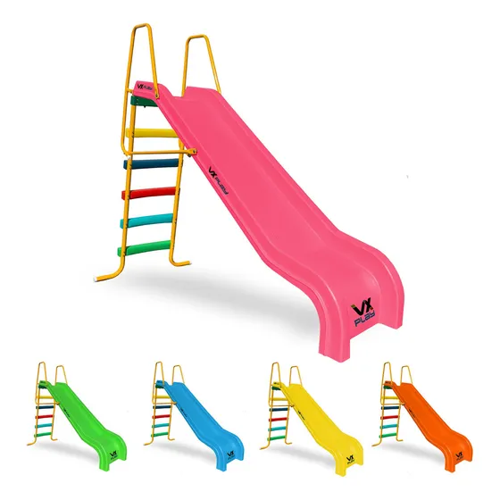 Tobogan Infantil 5 Escalones VX Play Bajada Rotomoldeo Doble Pared Color Rosa