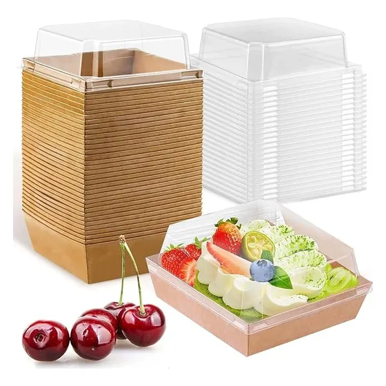 50 Unidades Caja Para Postres, Galletas, Dulces, Sánguches