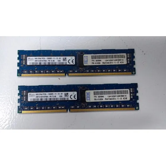 Memoria Ddr3 8 Gb Pc3 - 12800 Ecc Para Server Lenovo