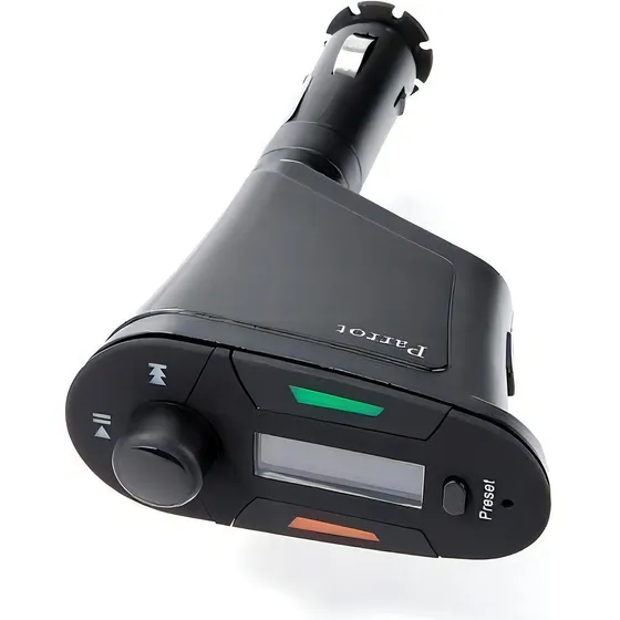 Kit Manos Libres Para El Coche Bluetooth Via Fm Marca Parrot Color Negro