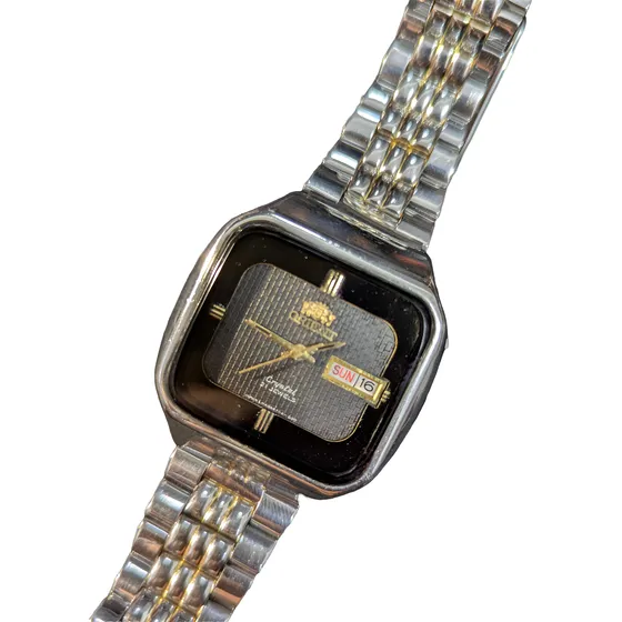 Reloj Hombre Orient Lujo Cuadrado No Sirve Fechador 21 Joya