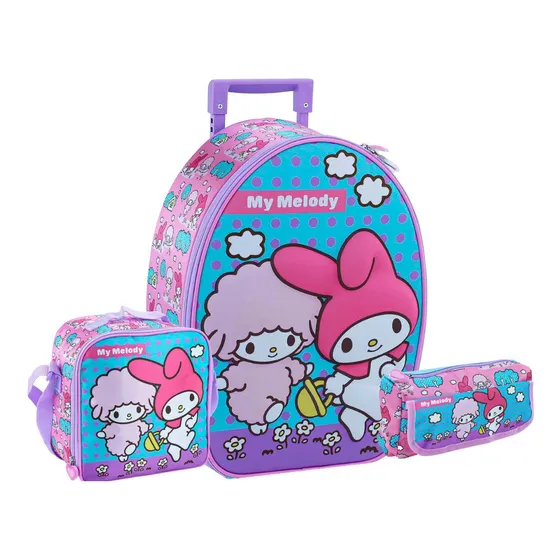 Set Scool Ranger Maleta Lonchera Cartuchera My Melody 3d