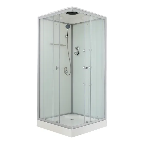 Cabina De Ducha Cuadrada Con Techo Joytek 90x90x215