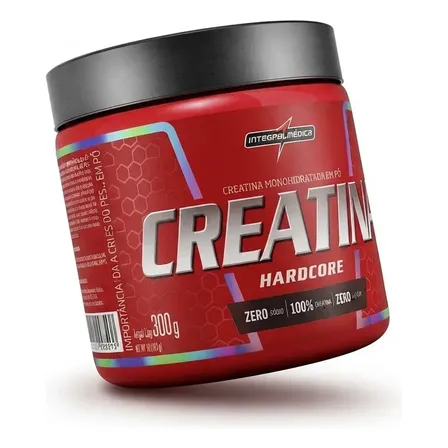 Creatina Integralmédica Monohidratada Hardcore em pó Sem sabor x 300g