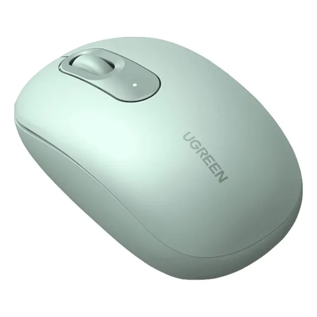 Mouse Ugreen Mu105-90672 Inalambrico Usb Portatil Ergonomico 2400 Dpi 2.4ghz Silencio Anti Caida Verde