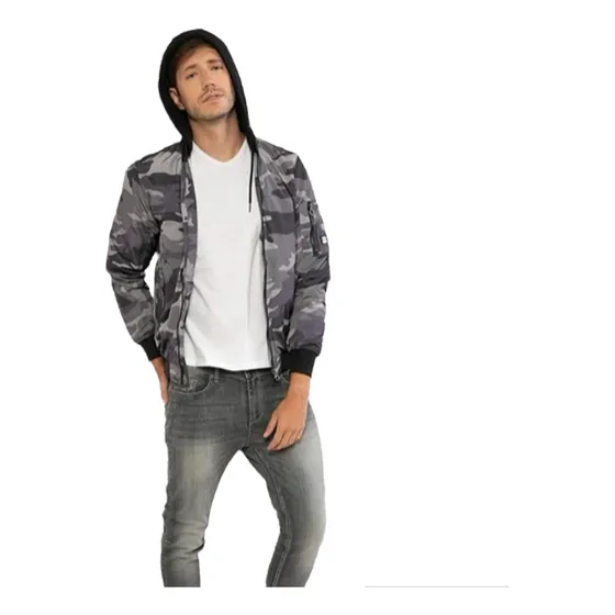 Parka Parca Chaqueta Hombre Index Con Capucha ,con Cierre ,camuflaje.