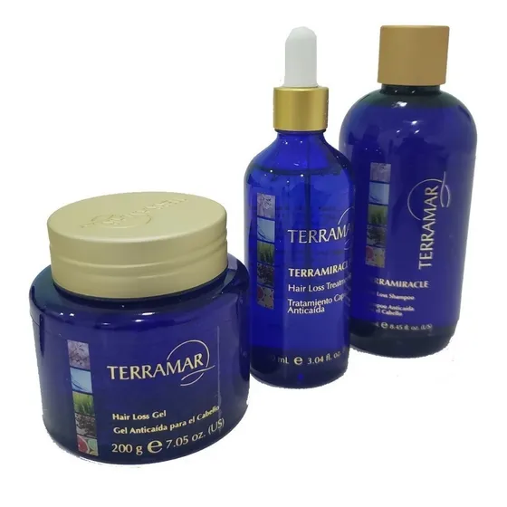Set Anti Caída Shampoo Y Tratamiento Terramar + Gel