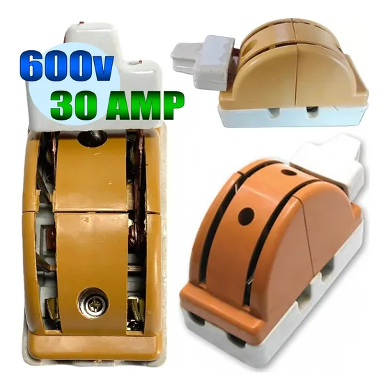 Cuchilla 2 Polos Doble Paso Eléctrica Rhino 30a X 600v