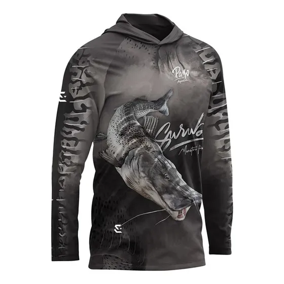 Remera Payo Capucha Proteccion Uv Sol Secado Rapido Pesca 2