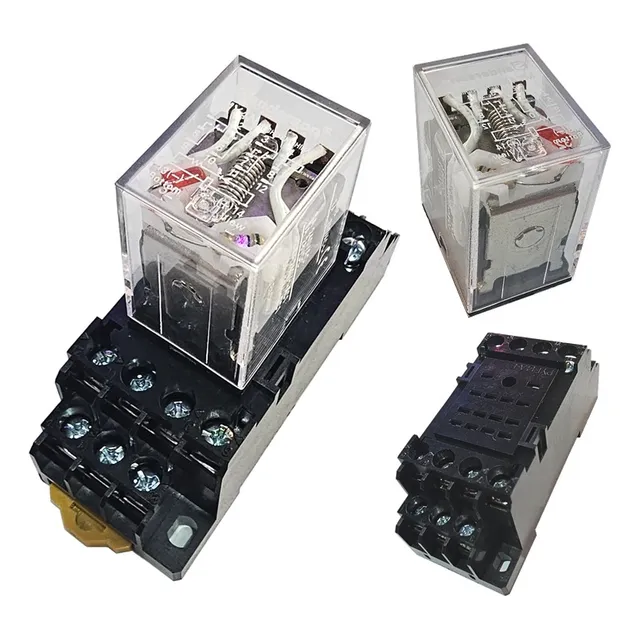 Zocalo Y Rele 4 Inversores 5a Bobina 12v 24v 110v 220v Ac Dc