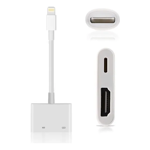 Adaptador Lightning A Hdmi Hd, iPhone, iPad, iPod 