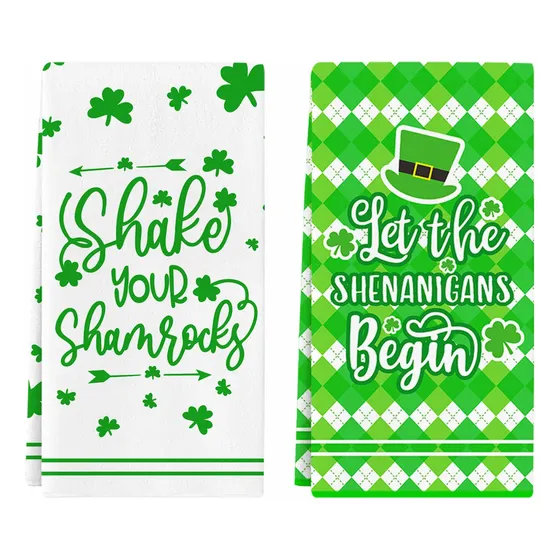 Divertida Toalla Cocina Para Dia San Patricio Let The Begin