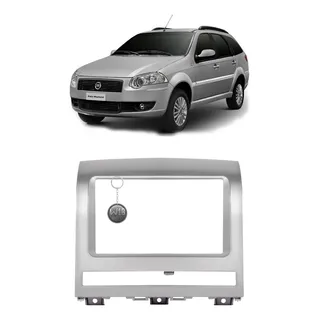 Moldura Painel Multimidia Prata 2 Din Mp5 Fiat Palio Weekend Moldura Painel Multimidia Prata 2 Din Mp5 Fiat Palio Weekend
