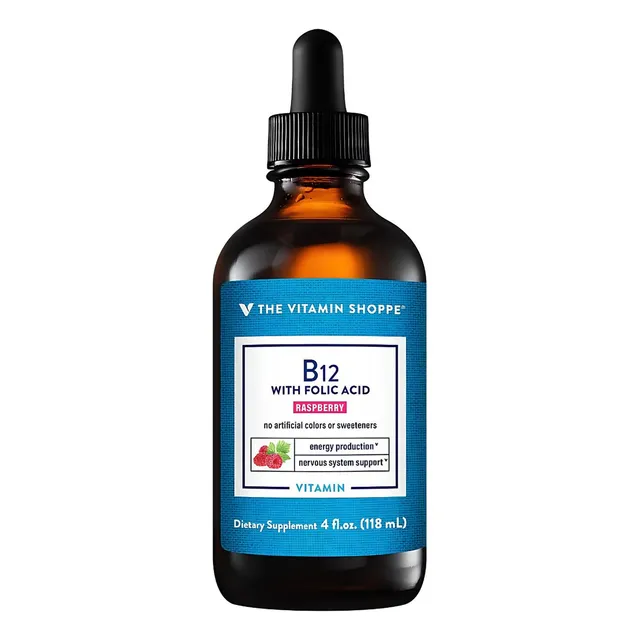 Vitamina B12 Con Acido Folico The Vitamin Shoppe 118 Ml Cereza