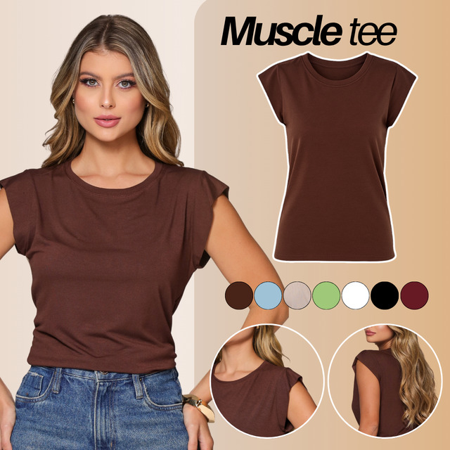 Blusa Feminino Básica Muscle Tee Viscolycra Veste 36 Ao 48 Blusa Feminino Básica Muscle Tee Viscolycra Veste 36 Ao 48