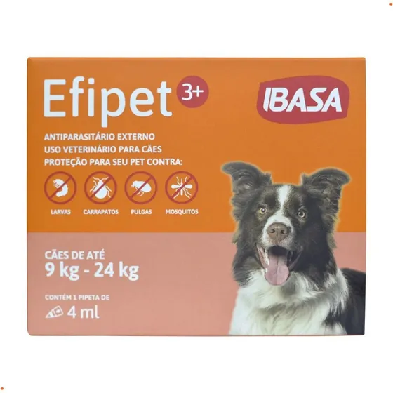 Antipulgas Carrapatos Larvas Mosquitos 09 A 24kg Ibasa