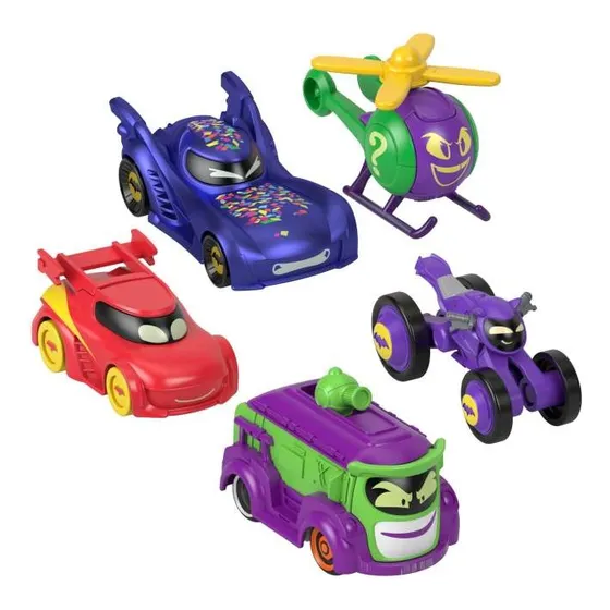 Fisher-price Batwheels Coleccion De 5 Vehiculos Hml21 Mattel