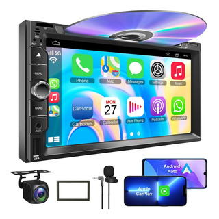 Estéreo De Auto 7 Doble Din Con Bluetooth Y Carplay Estéreo De Auto 7 Doble Din Con Bluetooth Y Carplay