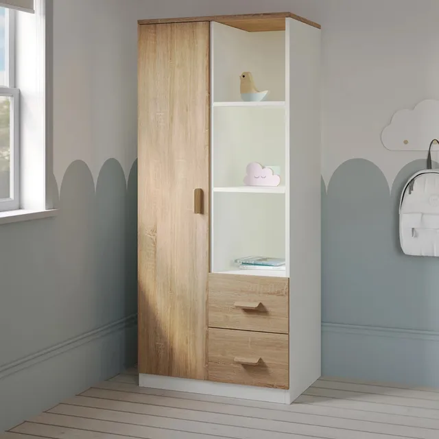 Ropero Infantil Aurora Ventitas Home Macadamia Y Blanco
