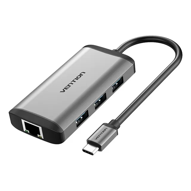 Hub Adaptador Docking Station Vention 6en1 3usb Hdmi Tipo C 