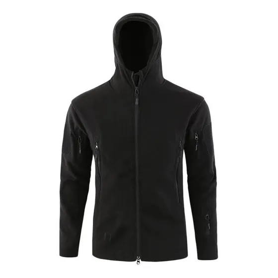 Campera Tactica De Micro Polar Con Capucha Varios Colores