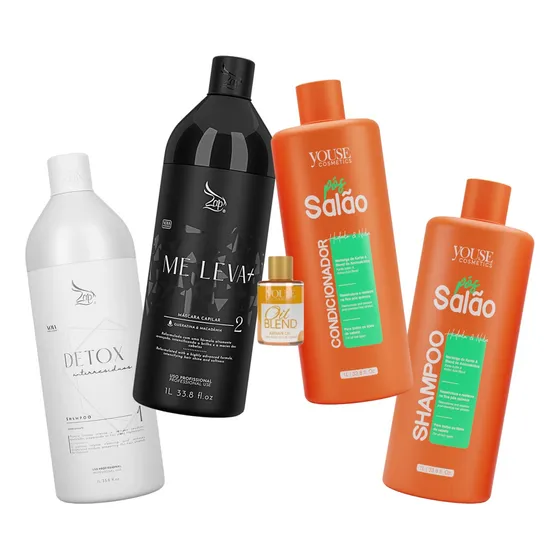 Zap Kit Me Leva + 1lt + Youse Kit Pos Salão 1lt #melhor