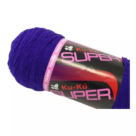 Estambre Ku-ku Super Tubo De 200 Gramos Color Morado Obispo