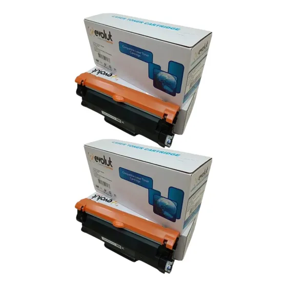 Kit 2x Toner Para Tn760 Tn730 L2350dw L2370 L2750 L2390 Tinta Preto