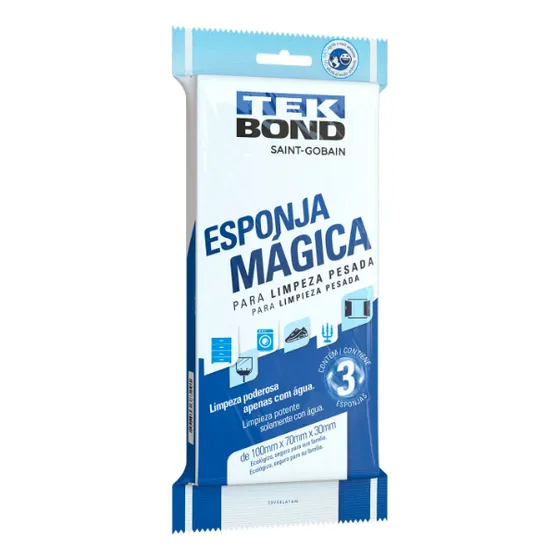 Esponja Magica Limpiadora Tekbond Clean Magic Eraser X 3 Uni