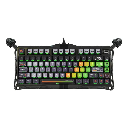 Teclado gamer Machenike K500-B94 QWERTY Machenike Brown cor cinza