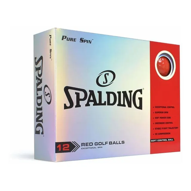 Spalding Pure Spin 12 Juego Bola Color Rojo
