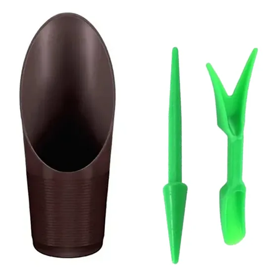 Kit Herramientas Siembra Plástico X3 Piezas Plantas Pequeña