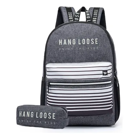 Mochila Hang Loose Masculina Notebook 15,5 Reforçada 22l Preto