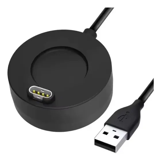Cable Cargador Para Garmin Venu / Sq / 2 / 2s / 2 Plus (:) Negro Base