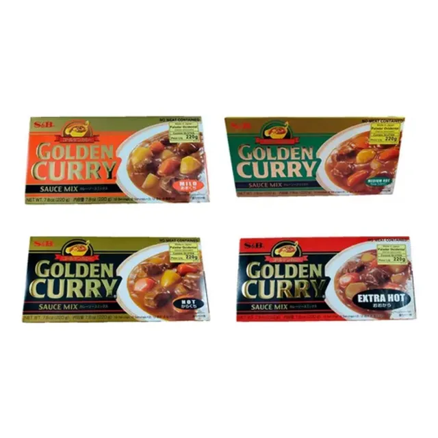 Escolha O Nível De Picância Curry Karê S&b 220 Gr