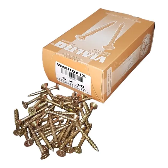 Tornillo Fix Autoperforante Madera 5,0 X 40 Caja X 200 Unid.