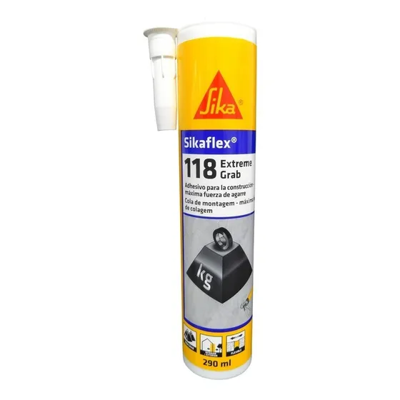 Adhesivo Elástico De Alto Agarre Sikaflex®-118 Extreme Grab Blanco