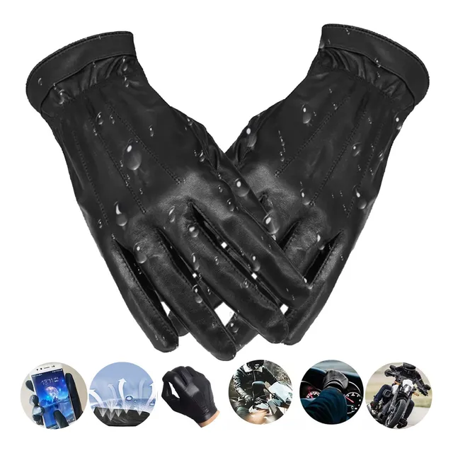 Guantes De Piel De Cabra For Hombre, Sección Delgada, De