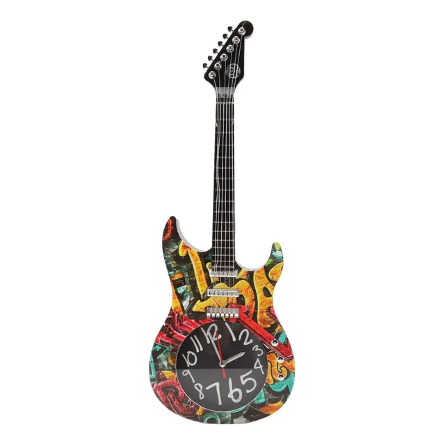 Reloj Pared Para Guitarra Simulacion Preciso Decoracion 5680