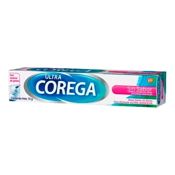 Adhesivo Prótesis Dental Ultra Corega 70 G. Crema Sin Sabor