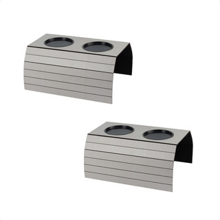 Kit 2 Uni Esteira Porta Copos Suporte Braço Sofá Mdf Cinza Kit 2 Uni Esteira Porta Copos Suporte Braço Sofá Mdf Cinza