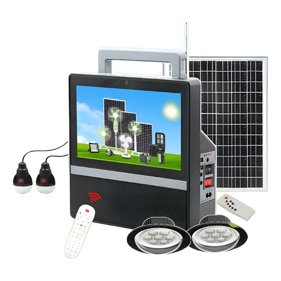 Televisor Portátil Recargable Solar Con Bombillos Gd 8088